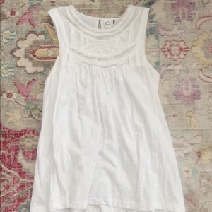 White tank from Anthropologie